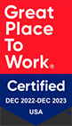 great place to work certified